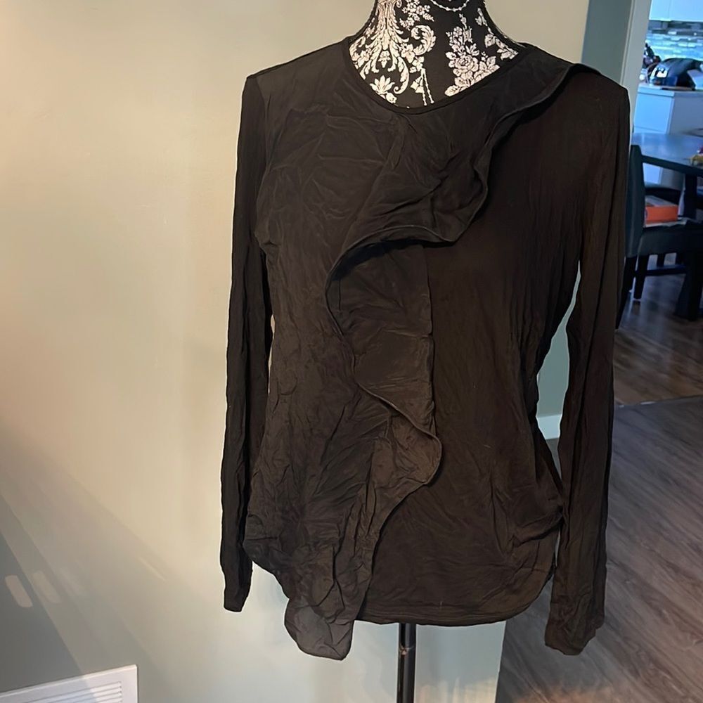 Weekend Max Mara Black Longsleeve Blouse